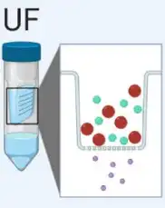 Schematic of ultrafiltration-based exosome isolation.