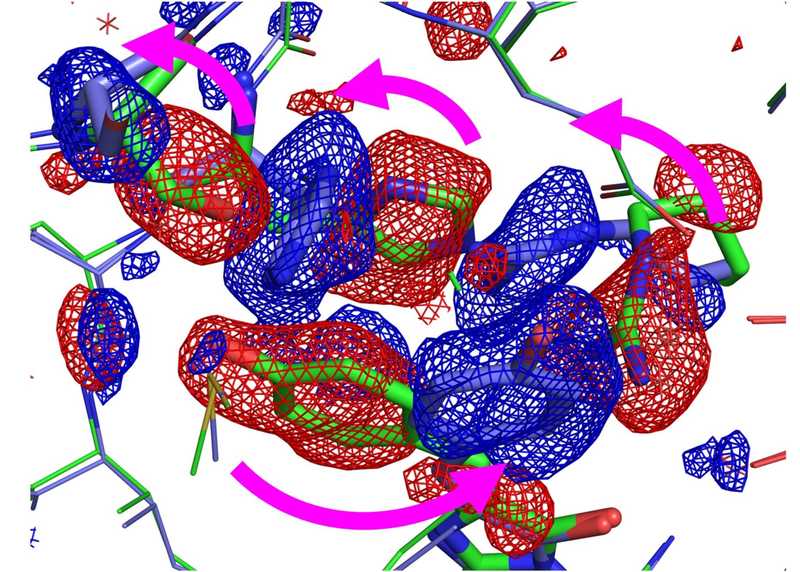 Structures of Skylan-NS protein in its cis (on) and trans (off) states, determined by serial femtosecond crystallography at SACLA and LCLS.