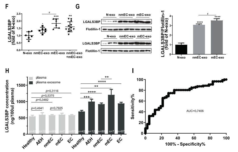 Proteomics and ELISA analysis of plasma-derived exosomes.